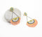 Glass Beaded Silver-Toned Drop Earrings