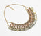 Glass Beads & Iron Coins Tribal Bib Necklace