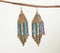 Glass Beaded Studded Dangle Earrings