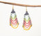 Glass Beaded Black Dangle Earrings