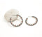 Glass Beaded Hoop Earrings