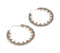Glass Beaded Hoop Earrings