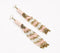 Glass Beaded Pastel Shoulder-Duster Earrings