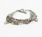 Glass Beads & Silver-Toned Leaf Charms Layered Bracelet