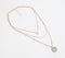 Glass Crystal Beads & Pearl Gold-Toned Layered Necklace