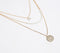 Glass Crystal Beads & Pearl Gold-Toned Layered Necklace