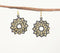 Glass Beaded Floral Monochrome Dangle Earrings