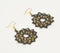Glass Beaded Floral Monochrome Dangle Earrings