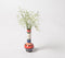 Glazed Ceramic Flask-Shaped Flower Vase