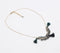 Glass Crystal Beads Gold-Toned Tasseled Necklace