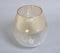 Gold Tones Glass Decorative Votive Jar