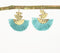 God-Toned Iron Fringed Dangle Earrings