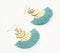 God-Toned Iron Fringed Dangle Earrings