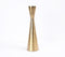 Gold-Toned Aluminium Hourglass Candle holders (set of 2)