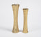 Gold-Toned Aluminium Trunk Flower Vases (Set of 2)