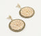Gold-Toned Brass & Bamboo Drop Earrings