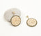 Gold-Toned Brass & Bamboo Drop Earrings