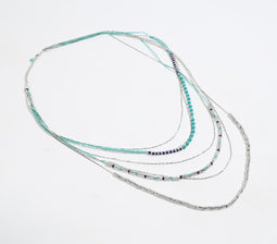 Glass Crystal Beads Layered Necklace