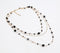 Glass Crystal Black Beads Layered Necklace