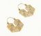 Gold-Toned Brass Geometric Feligree Dangle Earrings