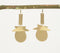 Gold-Toned Brass Geometric-Layered Dangle Earrings