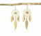 Gold-Toned Dreamcatcher Dangle Earrings