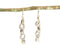Gold & Silver-Toned Interlocked Chain Dangle Earrings