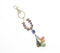 Gold-Toned & Glass Beaded Tasseled Keyring