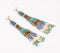 Glass Beaded Shoulder-Duster Earrings