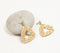 Gold-Toned Brass & Bamboo Triangular Drop Earrings
