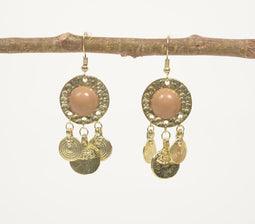 Going Circles Metallic Dangle Earrings