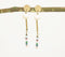 Glass Beads & Resin Gold-Toned Drop Earrings