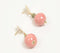 Gold-Toned Iron & Ceramic Beads Dangle Earrings