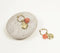Gold-Toned Brass & Gemstone Om Micro-Hoop Earrings