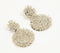 Glass Beads Studded Drop Earrings