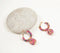Gold-Toned Iron & Glass Beaded Dangled-Hoop Earrings