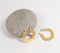 Gold-Toned Recycled Brass Earrings