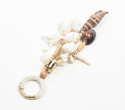 Gold-Toned Coastal Keyring