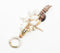 Gold-Toned Coastal Keyring