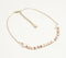 Gold-Toned Iron & Glass Beaded Collar Necklace with Extension Chain