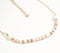 Gold-Toned Iron & Glass Beaded Collar Necklace with Extension Chain
