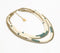 Gold-Toned Iron & Bone Beads Multi-Strand Necklace