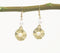 Gold-Toned Iron & Pearl Dangle Earrings