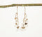 Gold-Toned Iron & Pearl Fringed Dangle Earrings