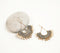 Gold-Toned Iron & Glass Beaded Dangle Earrings