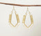Gold-Toned Iron & Glass Beads Geometric-Drop Dangle Earrings