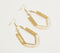 Gold-Toned Iron & Glass Beads Geometric-Drop Dangle Earrings