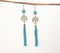 Gold-Toned Iron & Nylon Thread Shoulder Duster Earrings
