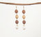 Gold-Toned Iron & Raffia-Wrapped Shoulder Duster Earrings