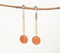 Gold-Toned Iron Drop Earrings